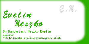 evelin meszko business card